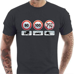 T shirt Motard homme - Limit 250 - Couleur Gris Foncé - Taille S
