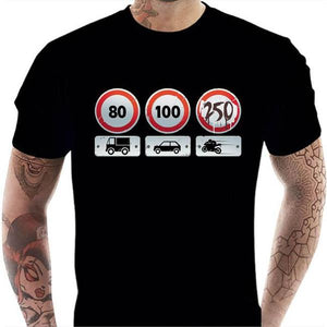 T shirt Motard homme - Limit 250 - Couleur Noir - Taille S
