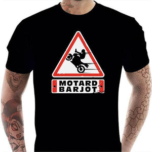 T shirt Motard homme - Motard Barjo - Couleur Noir - Taille S
