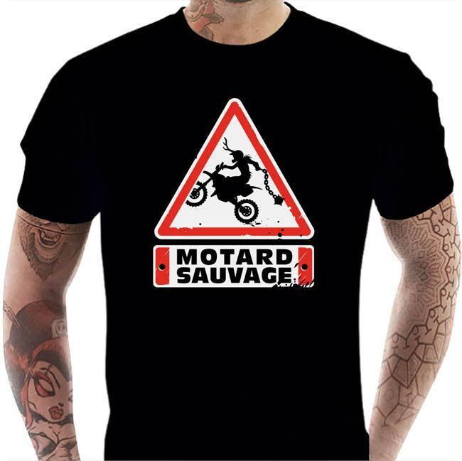 T shirt Motard homme - Motard Sauvage