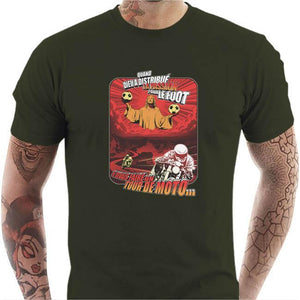 T shirt Motard homme - Passion - Couleur Army - Taille S