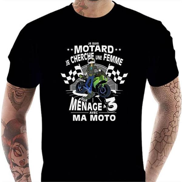 T shirt Motard homme - Polygame pour Homme