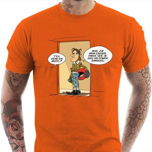 T shirt Motard homme - Power Rangers - Couleur Orange - Taille S