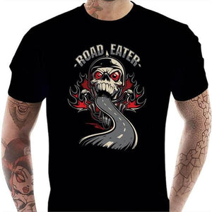 T shirt Motard homme - Road Eater - Couleur Noir - Taille S