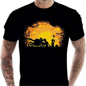 T shirt Motard homme - Sunset - Couleur Noir - Taille S