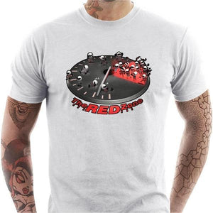 T shirt Motard homme - The Red Zone - Couleur Blanc - Taille S