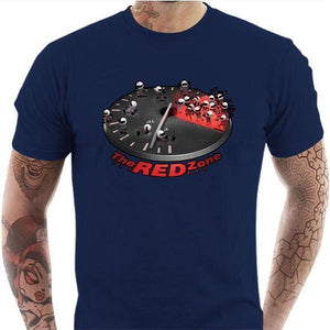 T shirt Motard homme - The Red Zone - Couleur Bleu Nuit - Taille S