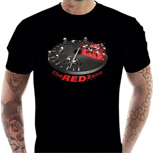 T shirt Motard homme - The Red Zone - Couleur Noir - Taille S