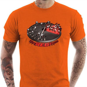 T shirt Motard homme - The Red Zone - Couleur Orange - Taille S