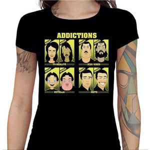T shirt Motarde - Addictions - Couleur Noir - Taille S