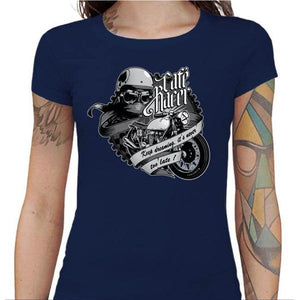 T shirt Motarde - Café Racer - Couleur Bleu Nuit - Taille S