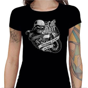 T shirt Motarde - Café Racer - Couleur Noir - Taille S