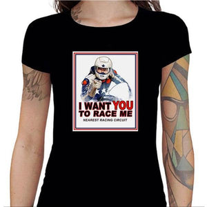 T shirt Motarde - I Want You - Couleur Noir - Taille S