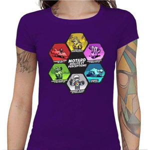 T shirt Motarde - Réalité et perception - Couleur Violet - Taille S