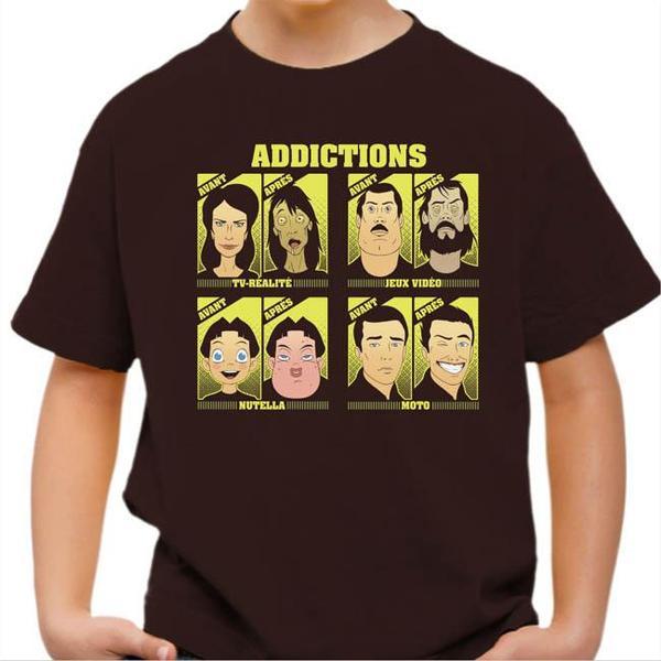 T shirt Moto Enfant - Addictions