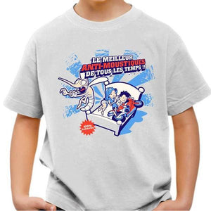 T shirt Moto Enfant - Anti-moustiques - Couleur Blanc - Taille 4 ans