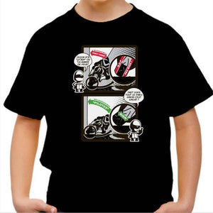 T shirt Moto Enfant - Bande de peur - Couleur Noir - Taille 4 ans
