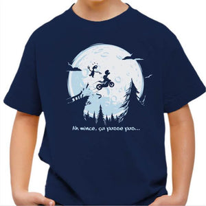 T shirt Moto Enfant - Ca passe pas - Couleur Bleu Nuit - Taille 4 ans