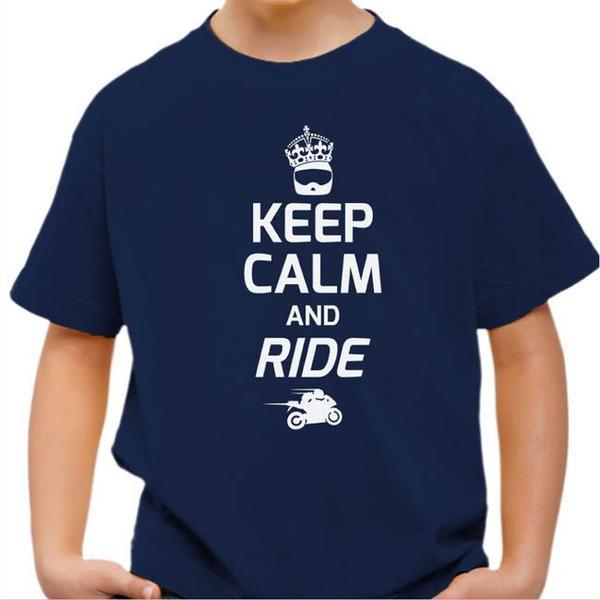 T shirt Moto Enfant - Keep Calm and Ride