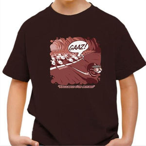T shirt Moto Enfant - Naissance d'un Motard - Couleur Chocolat - Taille 4 ans