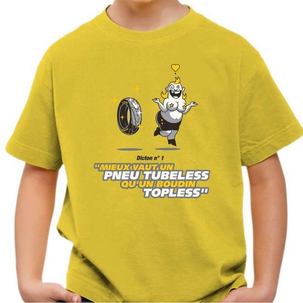 T shirt Moto Enfant - Pneu Tubeless
