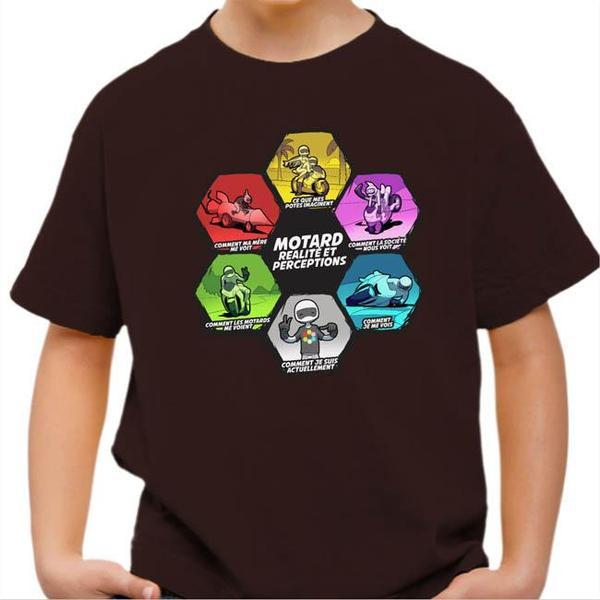 T shirt Moto Enfant - Réalité et perception