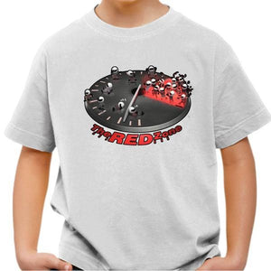 T shirt Moto Enfant - The Red Zone - Couleur Blanc - Taille 4 ans