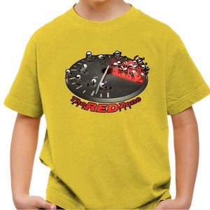 T shirt Moto Enfant - The Red Zone - Couleur Jaune - Taille 4 ans