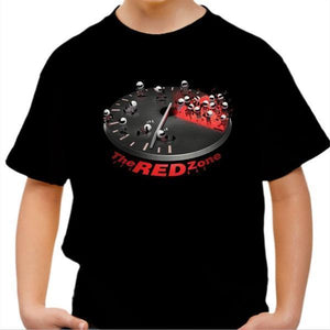 T shirt Moto Enfant - The Red Zone - Couleur Noir - Taille 4 ans