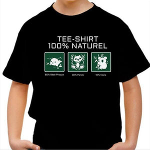 T-shirt enfant geek - 100% naturel - Couleur Noir - Taille 4 ans