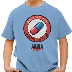 T-shirt enfant geek - Akira Pilule - Couleur Ciel - Taille 4 ans