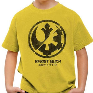 T-shirt enfant geek - Alliance Empire - Couleur Jaune - Taille 4 ans