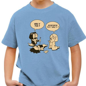 T-shirt enfant geek - Asticot Pulp - Couleur Ciel - Taille 4 ans