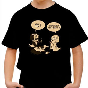 T-shirt enfant geek - Asticot Pulp - Couleur Noir - Taille 4 ans