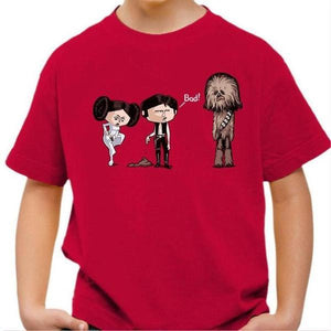 T-shirt enfant geek - BAD - Couleur Rouge Vif - Taille 4 ans
