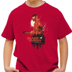 T-shirt enfant geek - Blade Runner - Couleur Rouge Vif - Taille 4 ans