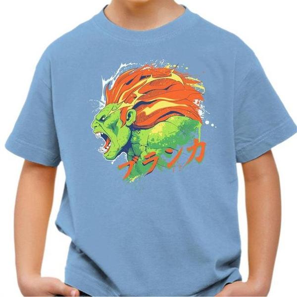 T-shirt enfant geek - Blanka Street Fighter