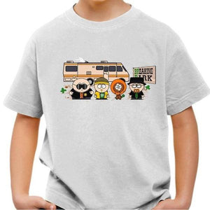 T-shirt enfant geek - Breaking Park - Couleur Blanc - Taille 4 ans
