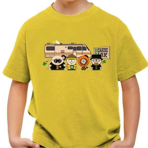 T-shirt enfant geek - Breaking Park - Couleur Jaune - Taille 4 ans