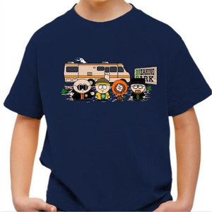 T-shirt enfant geek - Breaking Park - Couleur Marine - Taille 4 ans