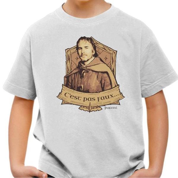 T-shirt enfant geek - C'est pas faux - Réplique Perceval