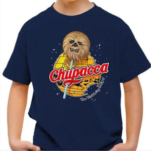 T-shirt enfant geek - Chupacca - Chewbacca - Couleur Bleu Nuit - Taille 4 ans