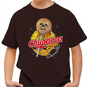 T-shirt enfant geek - Chupacca - Chewbacca - Couleur Chocolat - Taille 4 ans
