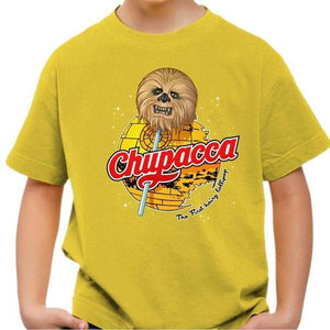 T-shirt enfant geek - Chupacca - Chewbacca - Couleur Jaune - Taille 4 ans