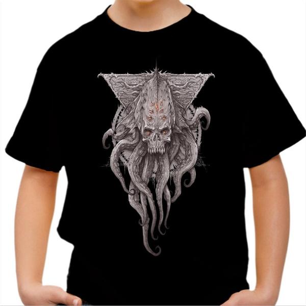 T-shirt enfant geek - Cthulhu Skull