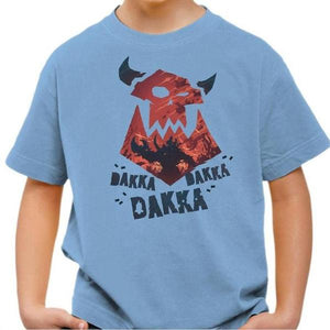 T-shirt enfant geek - Dakka ! - Couleur Ciel - Taille 4 ans