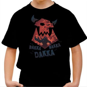 T-shirt enfant geek - Dakka ! - Couleur Noir - Taille 4 ans
