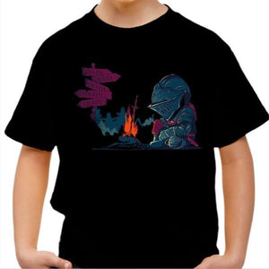T-shirt enfant geek - Dark Death Tiny - Couleur Noir - Taille 4 ans
