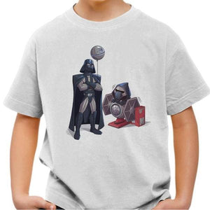T-shirt enfant geek - Dark Grandpa - Couleur Blanc - Taille 4 ans