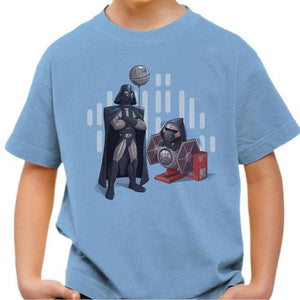 T-shirt enfant geek - Dark Grandpa - Couleur Ciel - Taille 4 ans